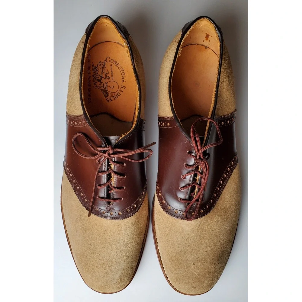 Rare Vintage‎ Gerberich Payne Conestoga Saddles Oxford Men's Shoes Equestrian